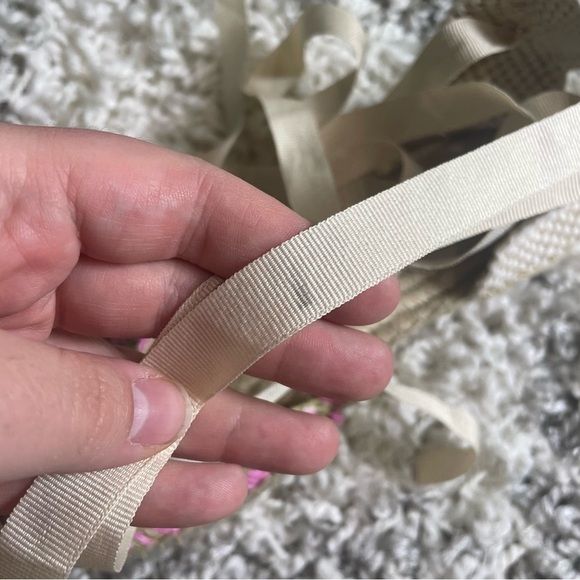 Manebi Raffia Stripes Flat Valenciana Espadrilles Yucatán Pink and Green - Picture 13 of 13